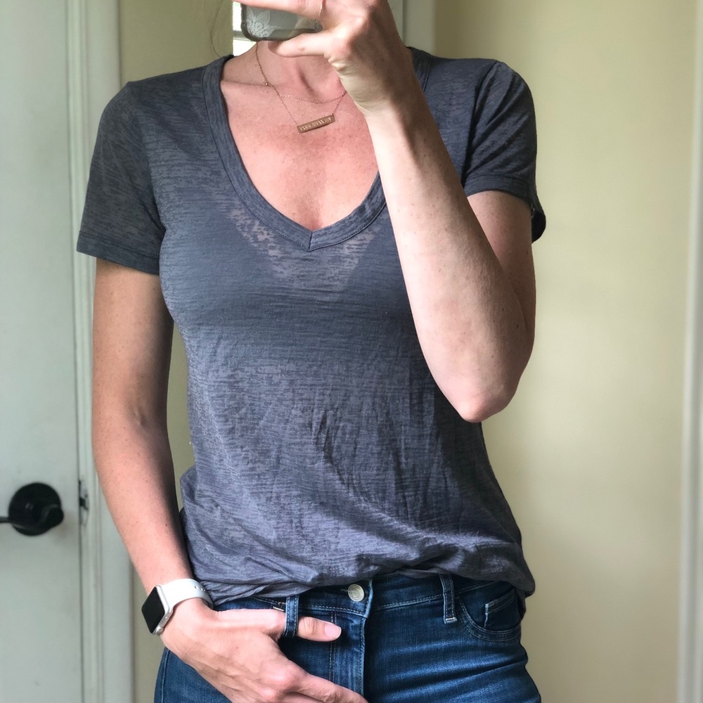 Express charcoal burnout Tee